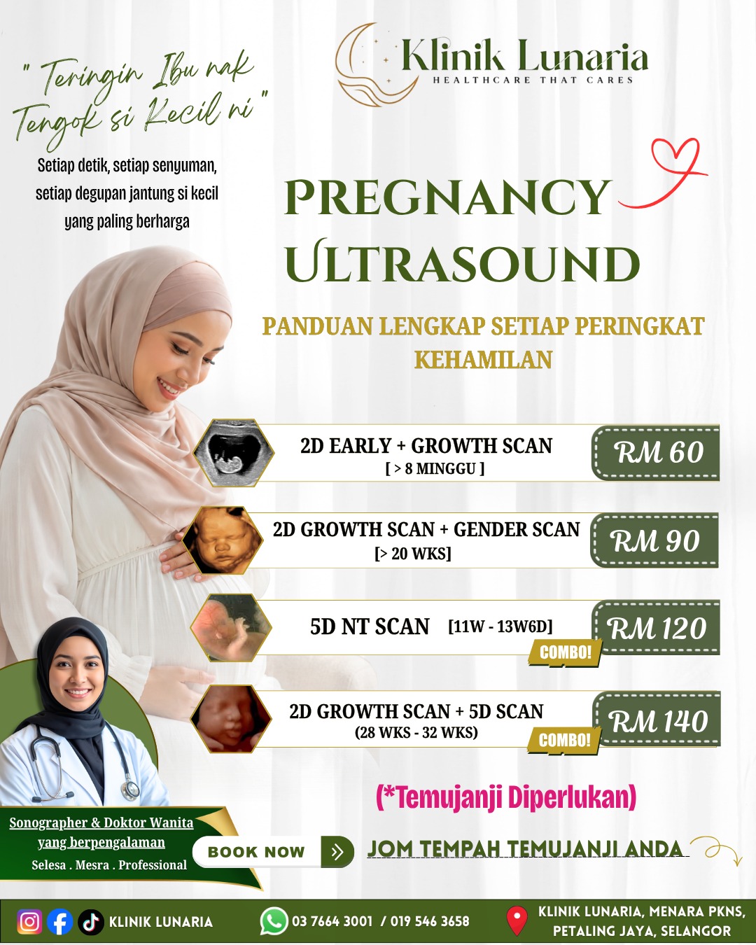 Scan Happy Hour di Klinik Lunaria — Khamis & Jumaat 10am hingga 4pm